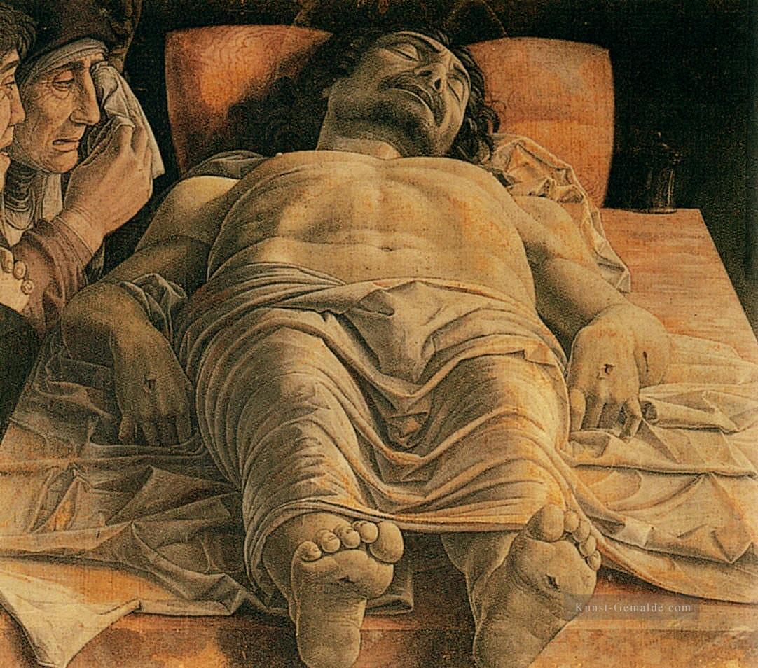 der tote Christus Renaissance Maler Andrea Mantegna Ölgemälde